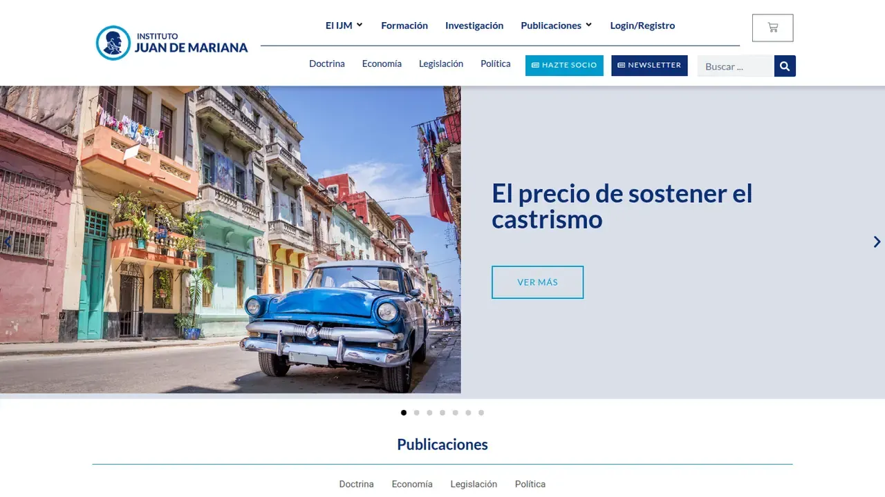 Web del Instituto Juan de Mariana